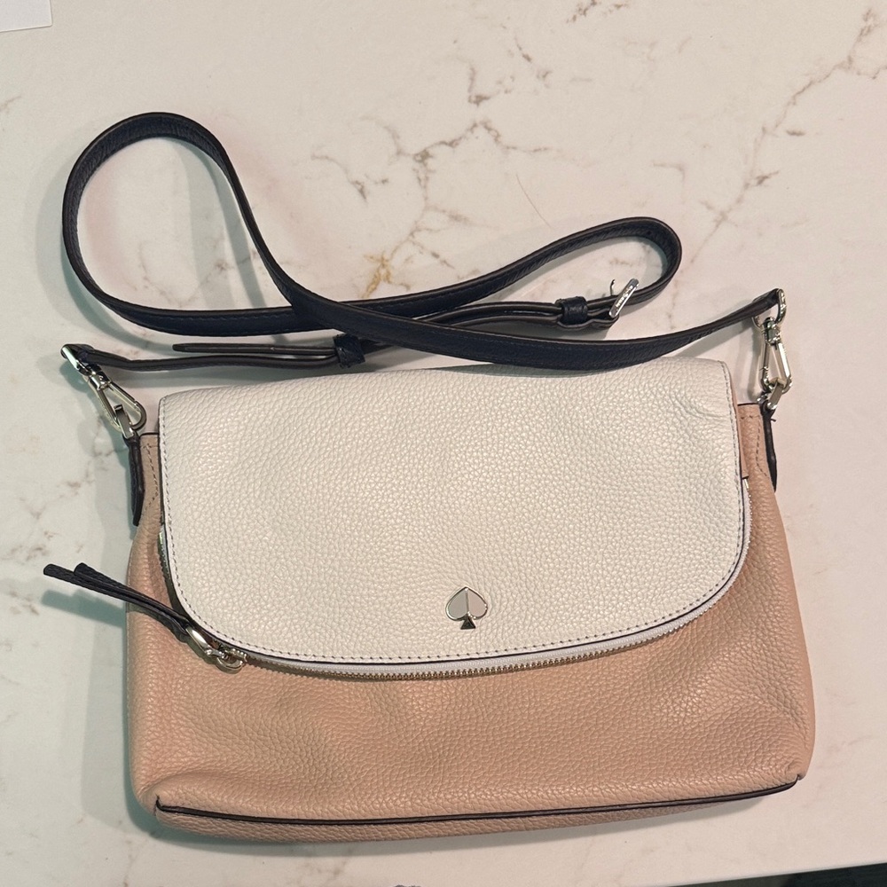 Kate Spade Cream and Tan Crossbody Bag